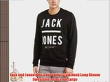 Jack and Jones Men's Hit Sweat Crew Neck Long Sleeve Sweatshirt Black XX-Large