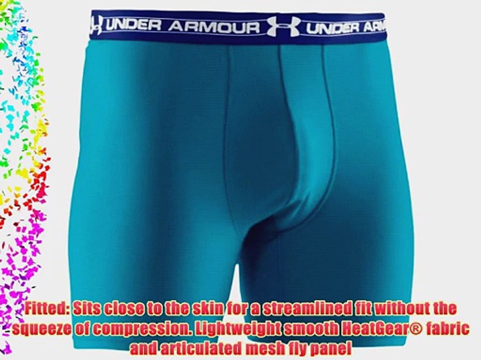 Under Armour Mens 6 Mesh Boxer Jock Shorts Briefs Capri Blue Small