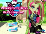 Baby and Kid Cartoon & Games ♥  Monster High Video Game   Venus MCFlyTrap Facial Makeover Game for K