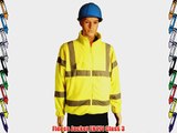 Hi Vis Fleece Orange or Yellow High visibility Safety Jacket hi viz Work Jumper (XL Yellow)