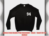 Ashton Irwin Double Print Sweatshirt - Black - Small (38-40 inches)