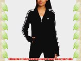 adidas Women's Essentials Multifunction 3 Stripes Track Top - Black/White Large