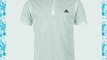 adidas Mens Solid Golf Short Sleeves Climalite Button Placket Branded Polo Shirt White XL