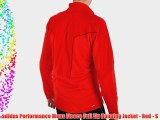 adidas Performance Mens Fleece Full Zip Running Jacket - Red - S
