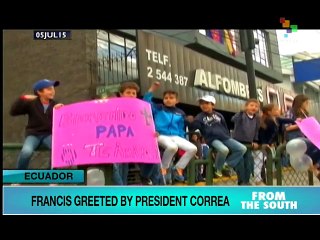 Ecuador Enthusiastically Receives the Pope