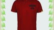 Men's short sleeve Kronk Gym Detroit cotton pique Polo regular fit T shirt Red x large