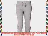 Skinni Fit Ladies/Womens Skinnifitness 3/4 Jog Pants / Jogging Bottoms (M) (Heather Grey)