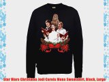 Star Wars Christmas Jedi Carols Mens Sweatshirt Black Large