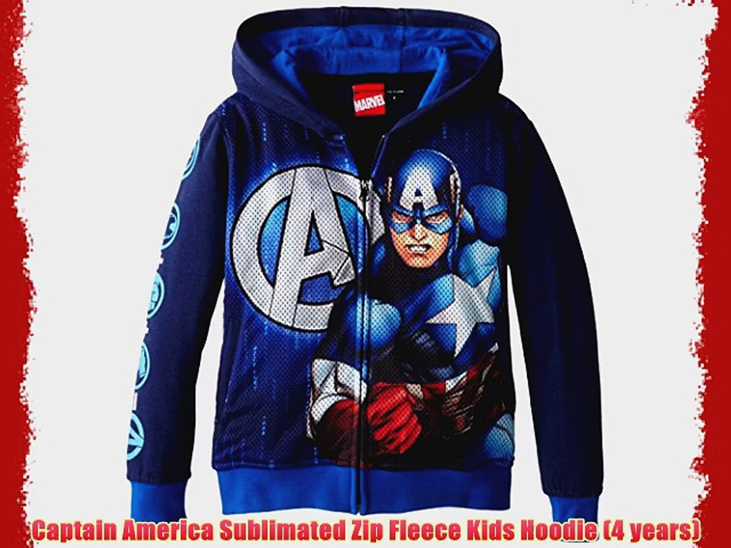 captain america kids hoodie