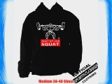 Shut Up and Squat Hoodie Small - XXLarge Body Building Weight Lifting Gym (Large)