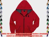 Under Armour Storm Boys' Hooded Sweat-Shirt with Zip Cotton red Red/True Gray Heather/Black