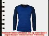 Mountain Warehouse Endurance T-Shirt Top Homme Manches Longues Respirant Col Rond Protection