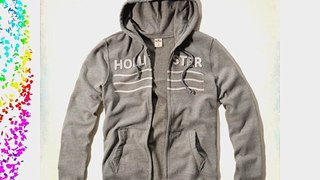 NEW MENS GREY ZIPPED HOODIE SIZE XL X LARGE