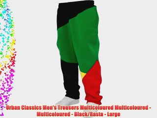 Urban Classics Men's Trousers Multicoloured Multicoloured -  Multicoloured - Black/Rasta -