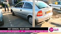 Lantaarnpaal powned parkeerplaats