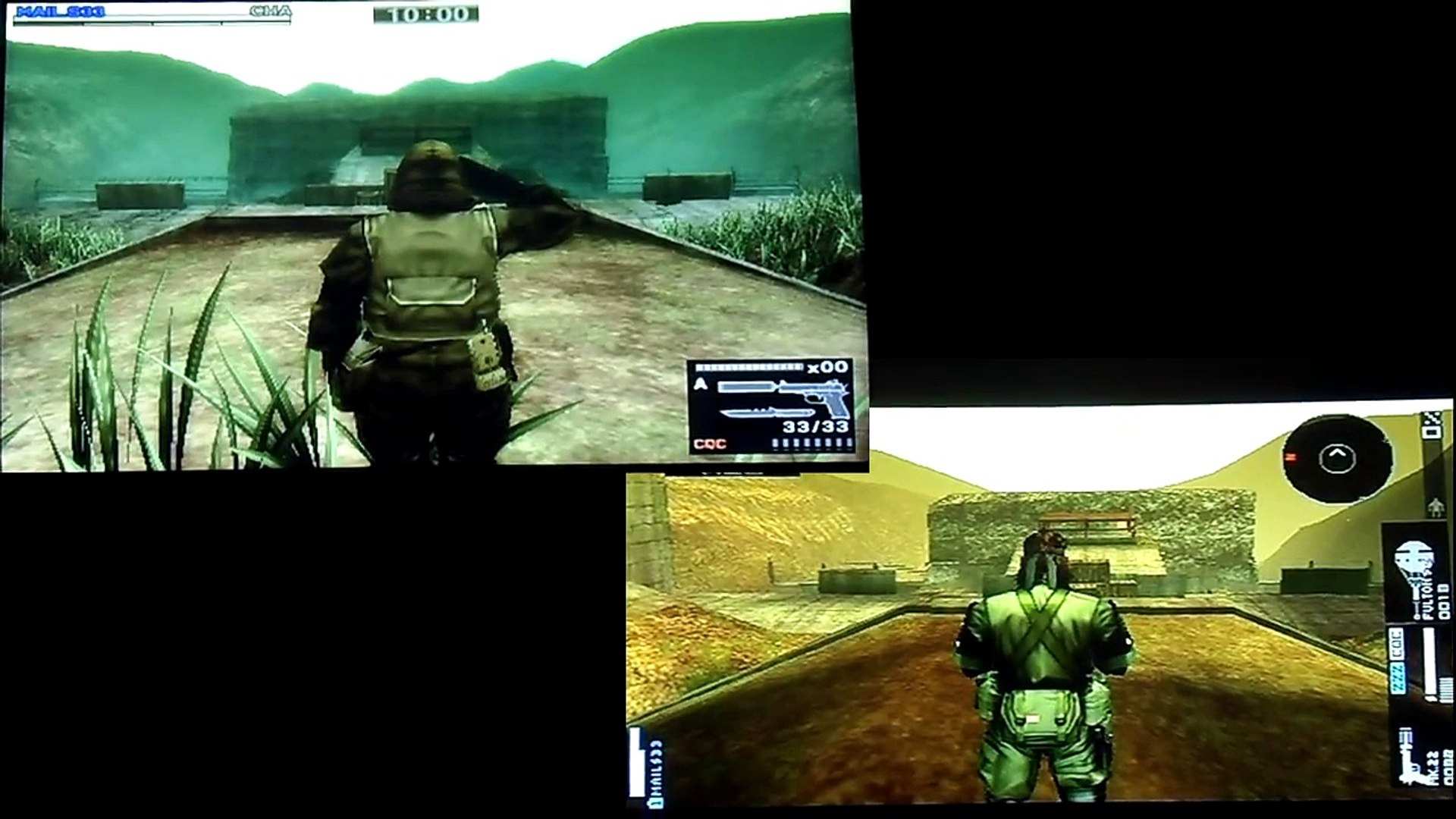 ⁣Сравнение карты Pillbox Purgatory в онлайн режимах Metal Gear Solid 3 и Peace Walker