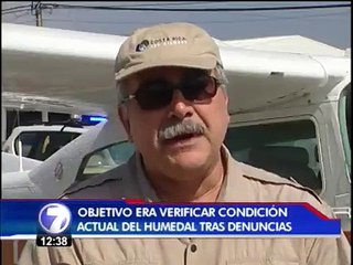 Tras sobrevuelo, autoridades ambientales prometen salvar Caño Negro