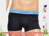 Calvin Klein Cotton Stretch 3 Pack Low Rise Trunk Deep Fern/Isis Blue/Infared Black X-Large