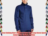 Crew Clothing Men's Midhurst Button Front Long Sleeve Sports Jumper Blue (Indigo) Medium