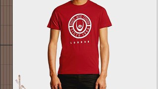 Duck and Cover Men's Reuben Crew Neck T-Shirt Red (Firebrick) X-Large