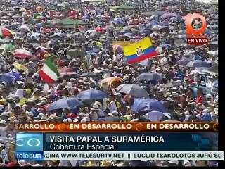Más de un millón de ecuatorianos presentes en misa del papa Francisco