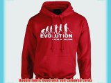 iClobber Metal Detecting Evolution Men's Hoodie Funny Hoody Detector - X Large Adult - Graphite