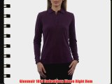 Glenmuir Ladies' 3/4 Sleeve Cotton Polo Golf Shirt with Diamond Stitch Shoulder Panels and