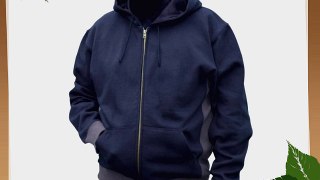 Blackrock Zipped Hoodie Sweatshirt Sylish Two Tone Colour (X-Large 46-48)