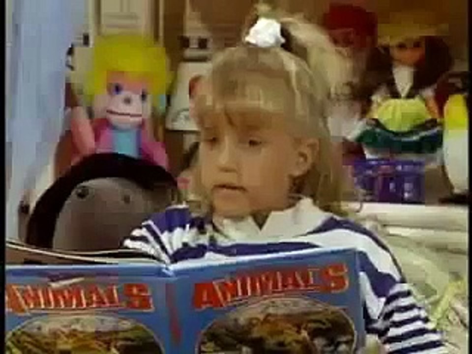 Full House: Michelle is learning to tie her shoes