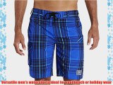 Speedo Men's Yarn Dyed Check Leisure 20 Watershort - Beautiful Blue/Black/Japan Blue L