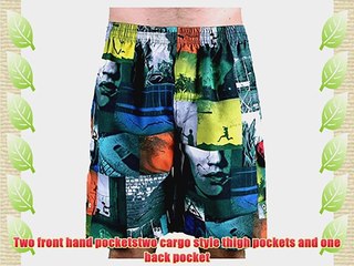 Big Mens Surf Scenes Brooklyn Sandy Swim Shorts Size 2xl to 6xl Size : 6XL