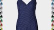 Yoursclothing Plus Size Womens Polka Dot Skirted Swimsuit With Tummy Control Size 24 Blue