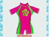 Swimfree Girls Pink/Green Floating Swimsuit Sun Protection Swim Suit Spf 50 Flotation Suit