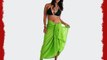 1 World Sarongs Womens PLUS Size Solid FRINGELESS Cover-Up Sarong in Lime Green
