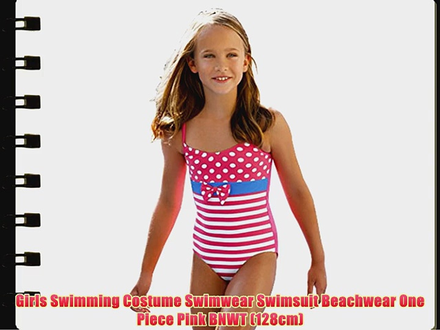 girls pink swimming costume