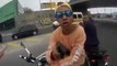 Thief shot robbing a motorcycle in Brazil