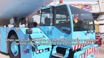 Aircraft towing KLM: behind the scenes