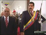 Así fue la llegada de Nicolás Maduro a la Asamblea Nacional para una sesión especial