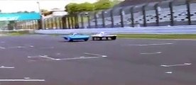 Racing Solar Car test drive in Suzuka Circuit