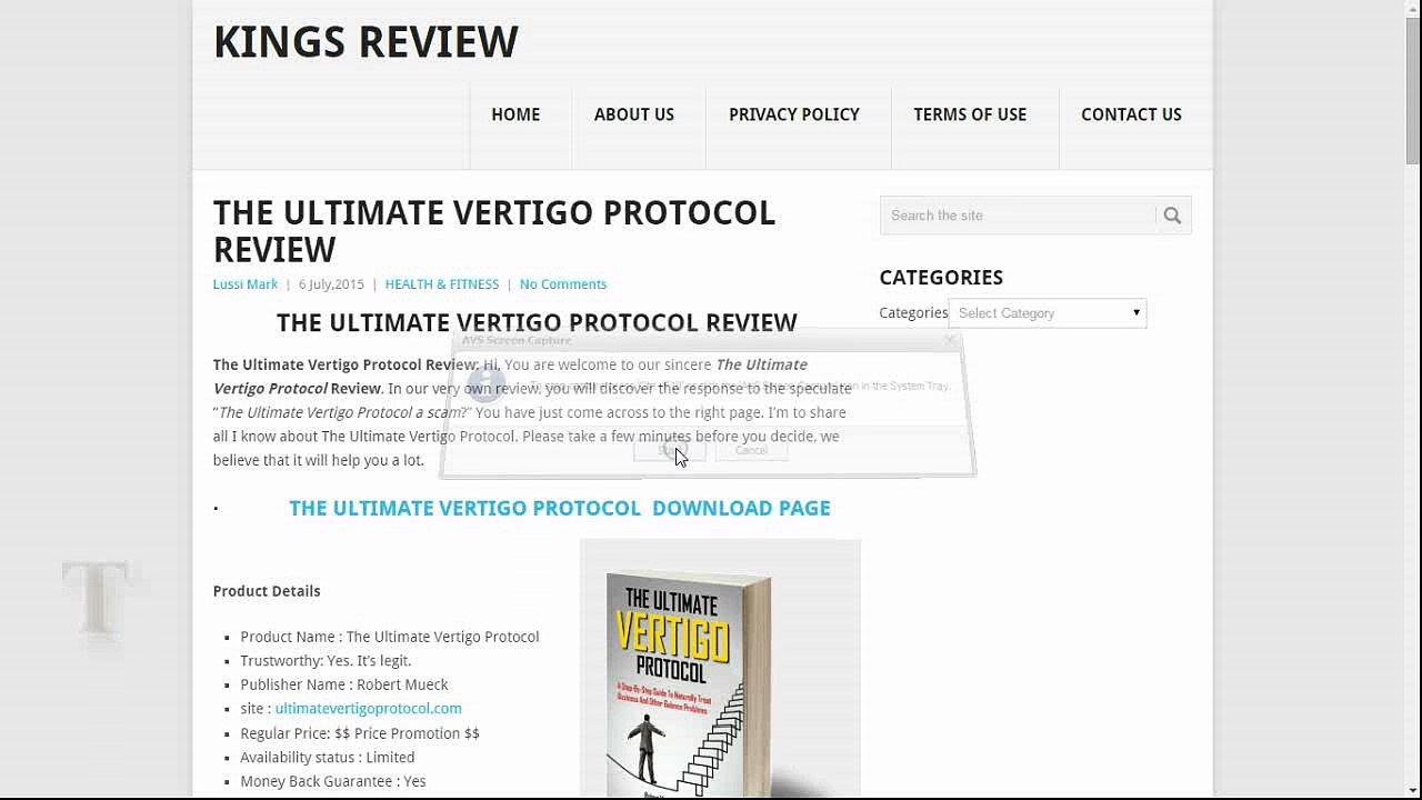 The Ultimate Vertigo Protocol Review