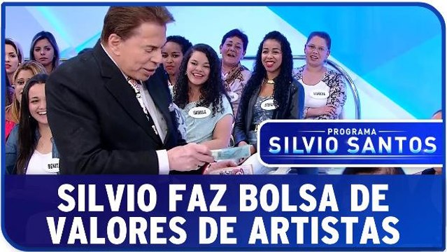 Silvio Santos faz a Bolsa de Valores dos artistas