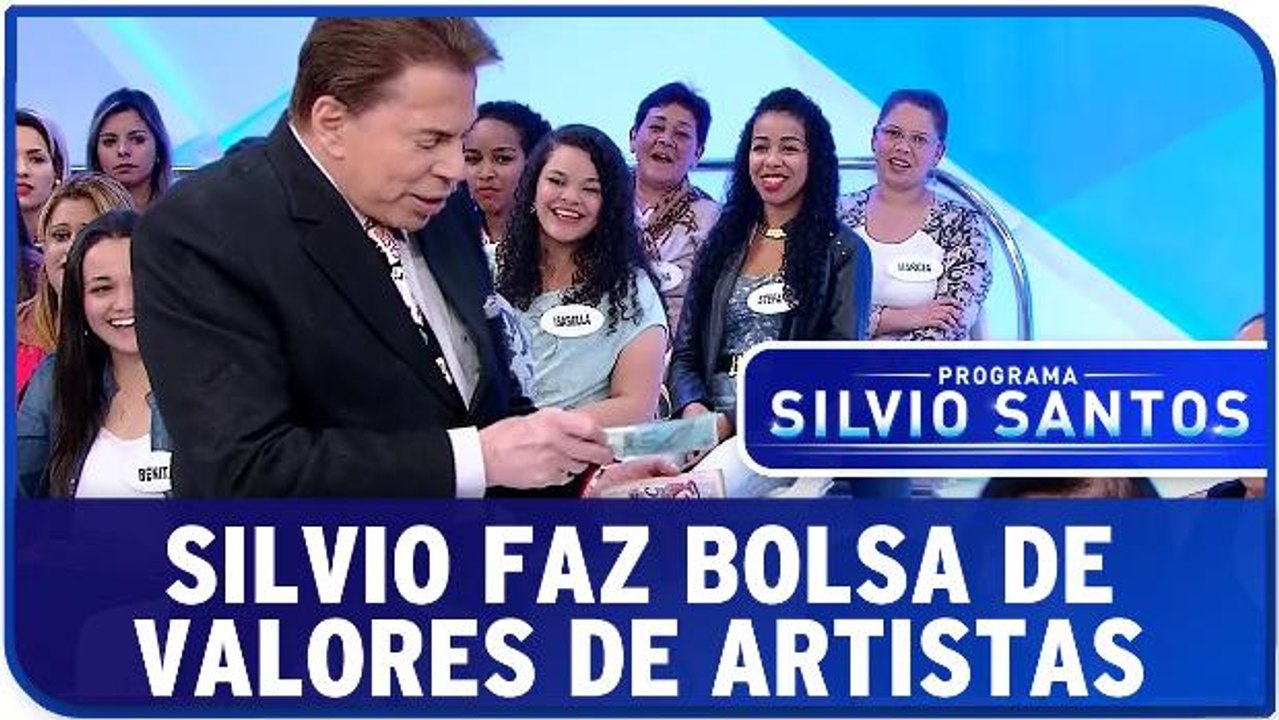 Silvio Santos faz a Bolsa de Valores dos artistas