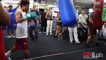 Manny Pacquiao - Thunder and Lightening on the Heavy Bag