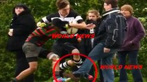 Caught On Camera: Competitive Dad TRIPPED Teenage Rugby Player Playing On Son's Opposing Team!!!