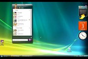 The UI demo of the next Yahoo Messenger! version for Vista