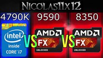Intel i7-4790K vs AMD FX-9590 vs FX-8350