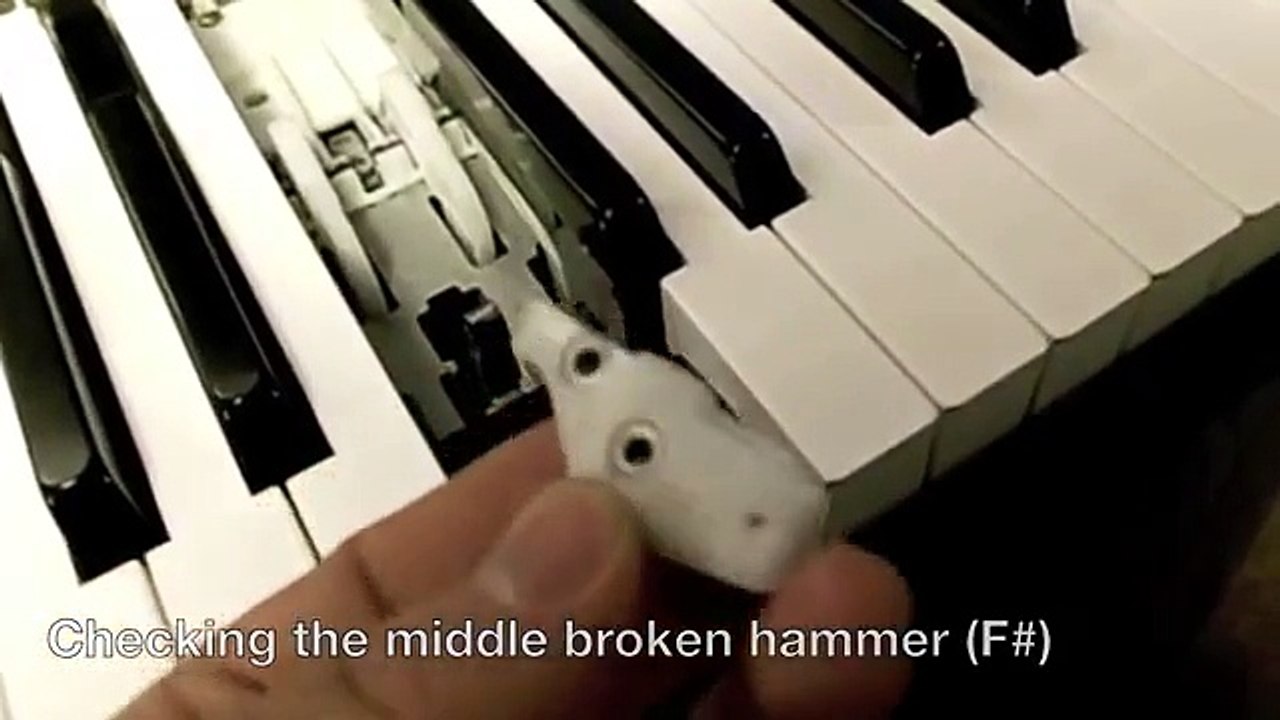 Roland FP-1 Digital Piano Broken Key Repair and Hammer Replacement