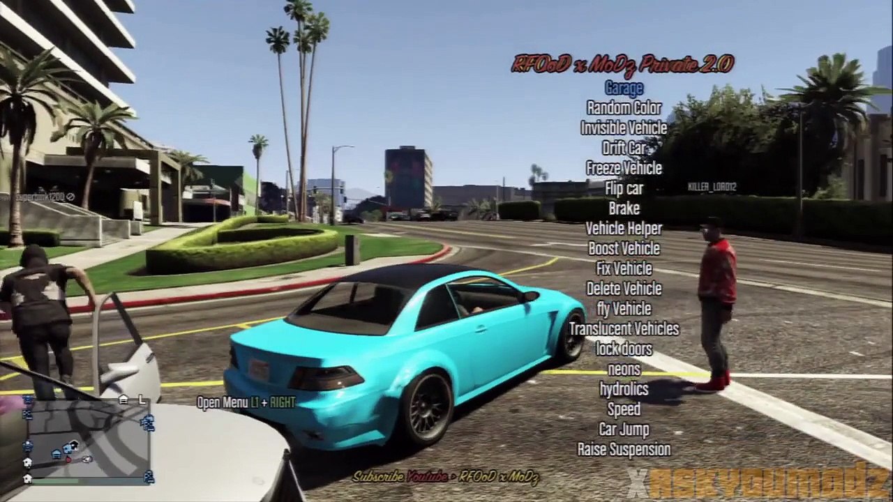 [GTA5/PS3] NEW MOD MENU | by. RFOOD X MODZ 2.0V [1.24/1.25][SPRX]