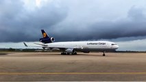 Lufthansa Cargo MD11 in Aquadilla, Borinquen BQN