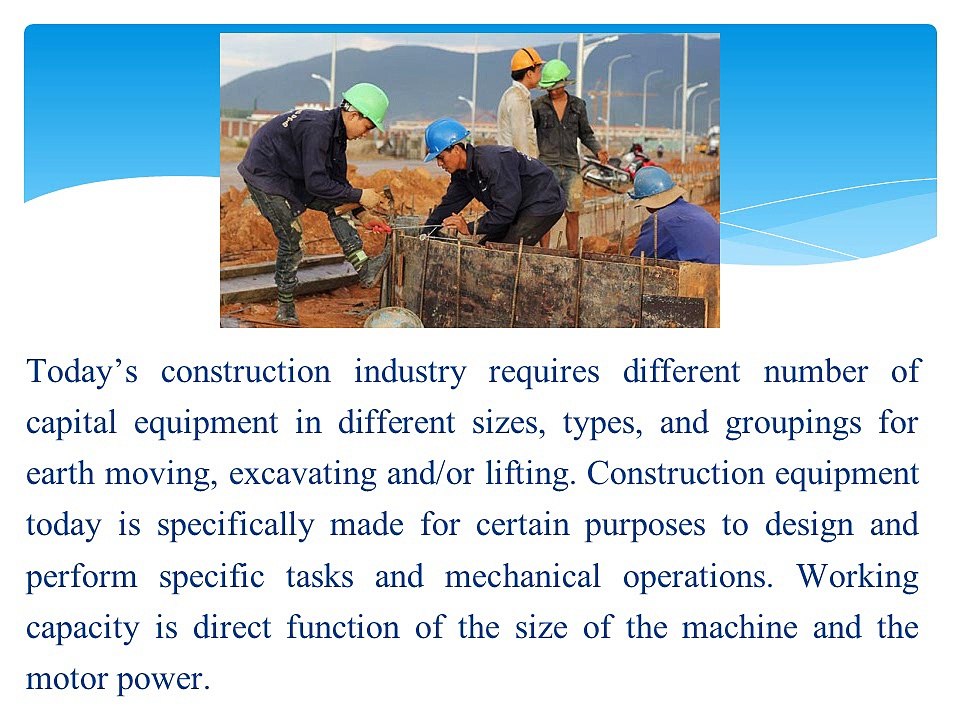 Heavy Construction Equipment on a Tight Perspective
